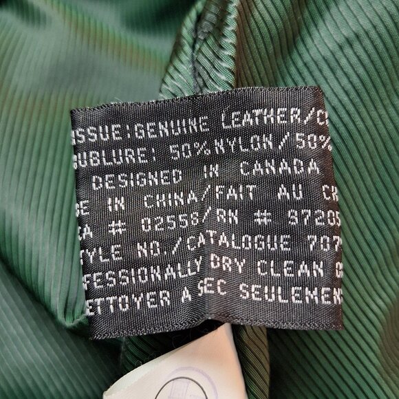 Green Danier Leather Jacket - Picture 4 of 5